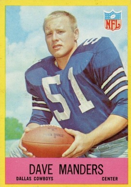 1967 Philadelphia Dave Manders #56 Football Card