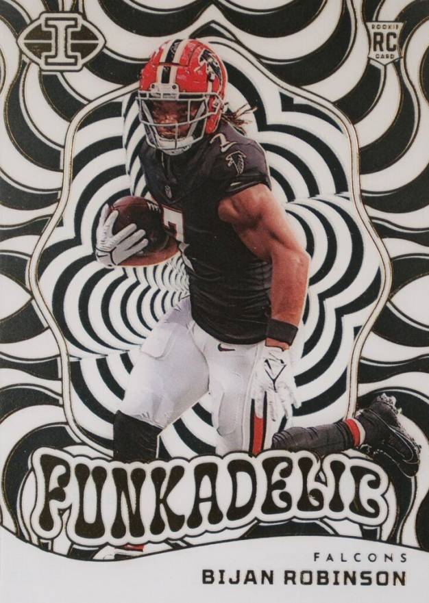 2023 Panini Illusions Funkadelic Bijan Robinson #12 Football Card