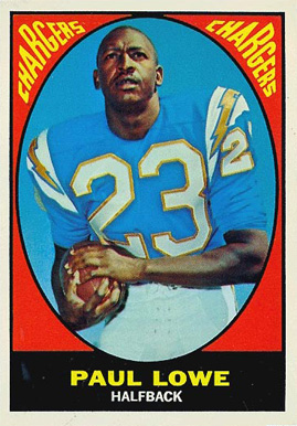 1967 Topps Paul Lowe #121 Football Card