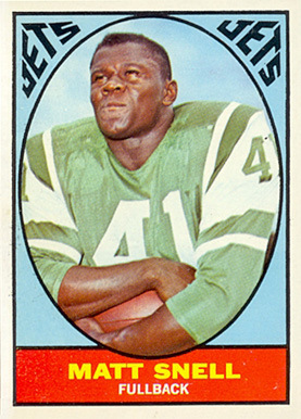 1967 Topps Matt Snell #102 Football Card