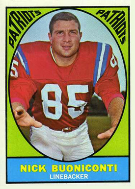 1967 Topps Nick Buoniconti #13 Football Card