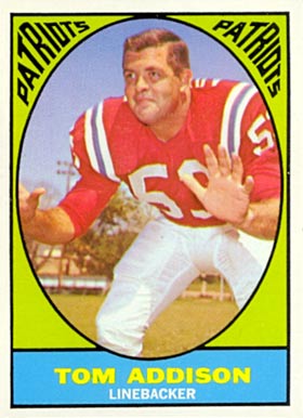 1967 Topps Tom Addison #5 Football Card