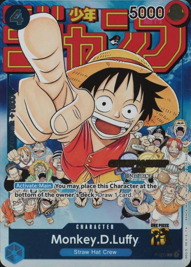 2024 One Piece Championship 2023 Event Pack Monkey D. Luffy #033 TCG Card