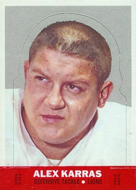 1968 Topps Stand-Ups Alex Karras # Football Card