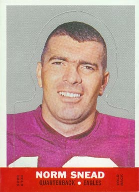 1968 Topps Stand-Ups Norm Snead # Football Card