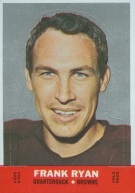 1968 Topps Stand-Ups Frank Ryan # Football Card