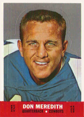 1968 Topps Stand-Ups Don Meredith # Football Card