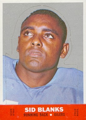 1968 Topps Stand-Ups Sid Blanks # Football Card