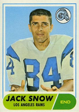 1968 Topps Jack Snow #184 Football Card