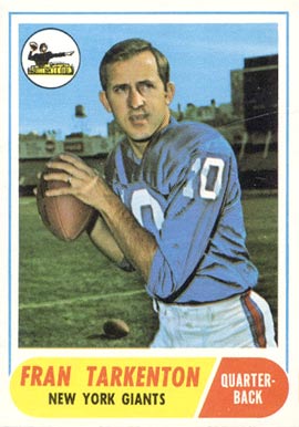 1968 Topps Fran Tarkenton #161 Football Card