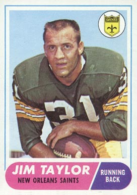 1968 Topps Jim Taylor #160 Football Card