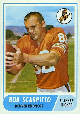 1968 Topps Bob Scarpitto #147 Football Card