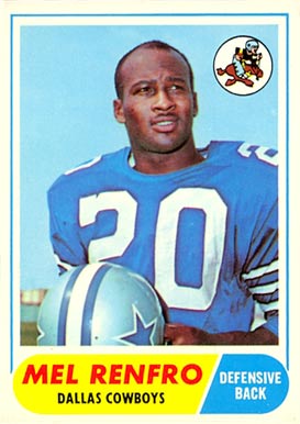 1968 Topps Mel Renfro #129 Football Card