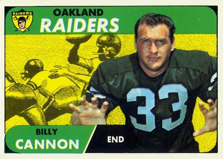 1968 Topps Billy Cannon #37 Football Card