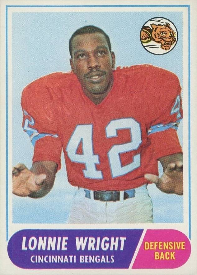 1968 Topps Lonnie Wright #174 Football Card