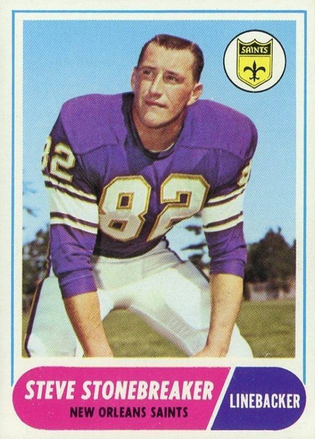 1968 Topps Steve Stonebreaker #108 Football Card