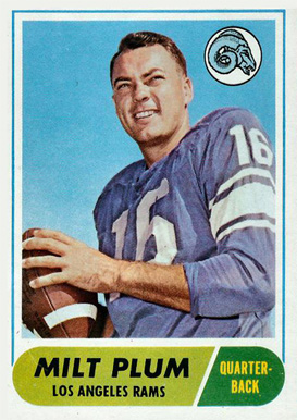 1968 Topps Milt Plum #104 Football Card