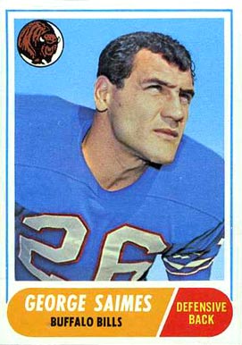 1968 Topps George Saimes #201 Football Card