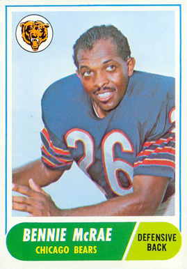 1968 Topps Bennie McRae #179 Football Card