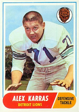 1968 Topps Alex Karras #130 Football Card