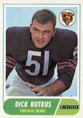 1968 Topps Dick Butkus #127 Football Card