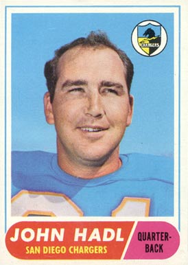 1968 Topps John Hadl #63 Football Card