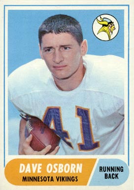 1968 Topps Dave Osborn #29 Football Card