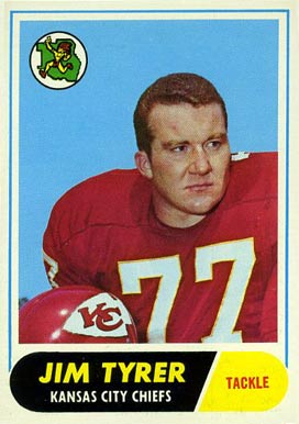 1968 Topps Jim Tyrer #15 Football Card