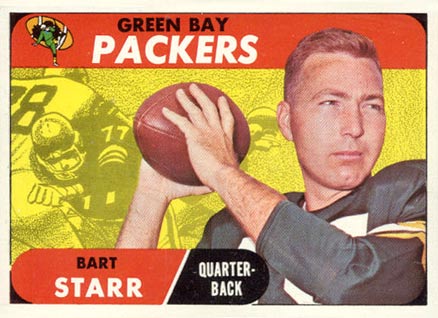 1968 Topps Bart Starr #1 Football Card