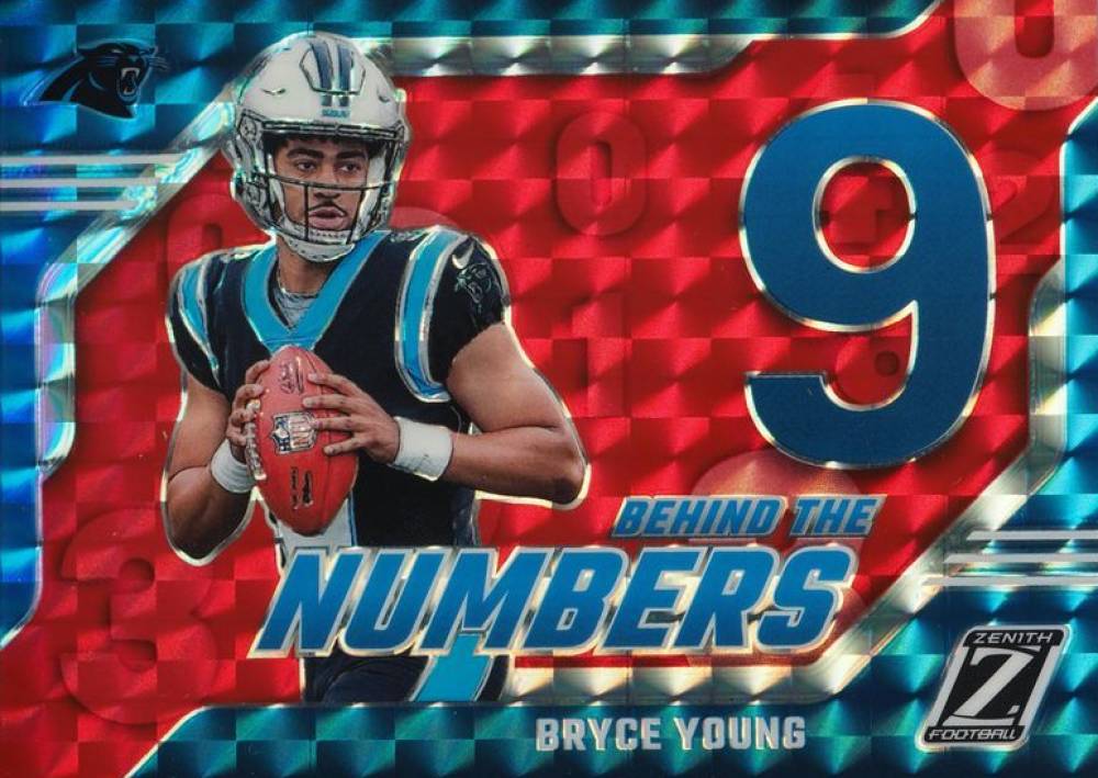 2023 Panini Zenith Behind the Numbers Bryce Young #4 Football Card