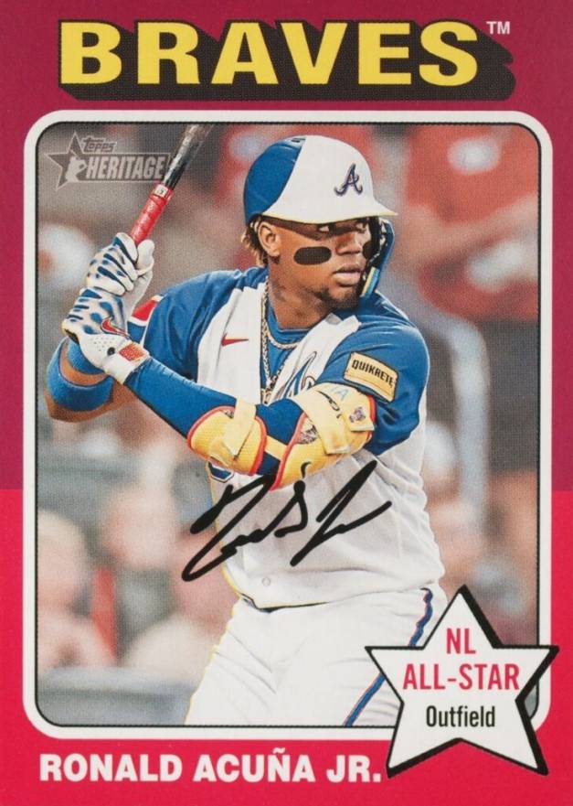 2024 Topps Heritage Ronald Acuna Jr. #321 Baseball Card