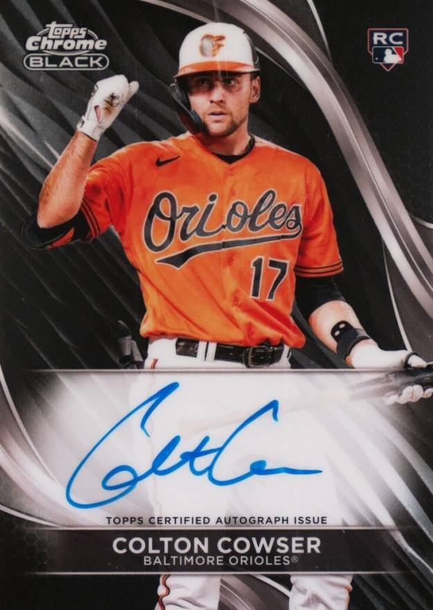 2024 Topps Chrome Black Autographs Colton Cowser #CC Baseball Card