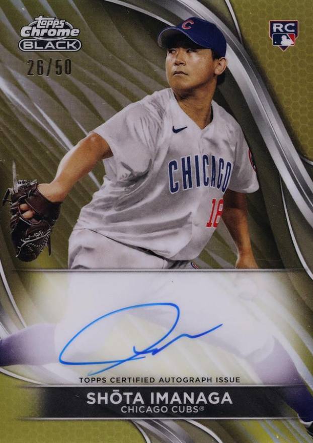 2024 Topps Chrome Black Autographs Shota Imanaga #SI Baseball Card