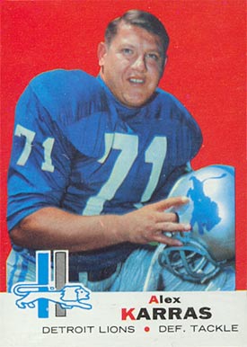 1969 Topps Alex Karras #123 Football Card