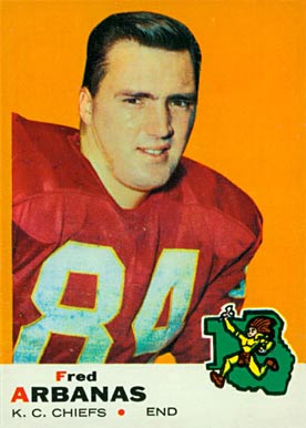 1969 Topps Fred Arbanas #89 Football Card