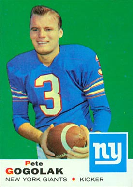 1969 Topps Pete Gogolak #62 Football Card