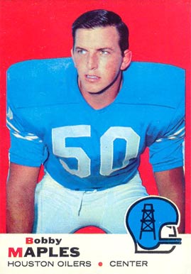 1969 Topps Bobby Maples #19 Football Card