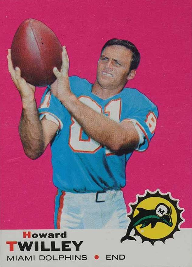 1969 Topps Howard Twilley #28 Football Card