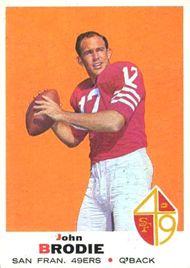 1969 Topps John Brodie #249 Football Card