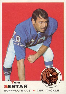 1969 Topps Tom Sestak #211 Football Card