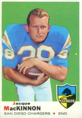 1969 Topps Jacque McKinnon #202 Football Card