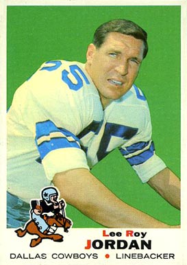 1969 Topps Lee Roy Jordan #166 Football Card