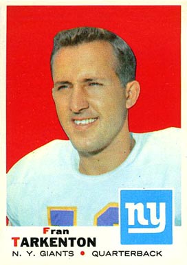 1969 Topps Fran Tarkenton #150 Football Card