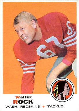 1969 Topps Wakter Rock #136 Football Card