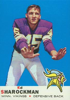 1969 Topps Ed Sharockman #104 Football Card