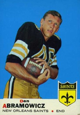 1969 Topps Dan Abramowicz #36 Football Card