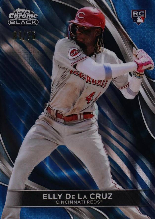 2024 Topps Chrome Black Elly de La Cruz #17 Baseball Card