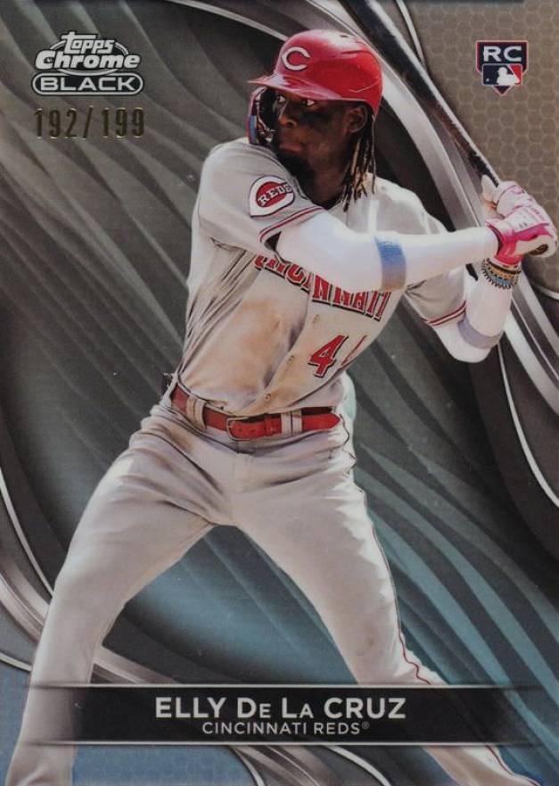 2024 Topps Chrome Black Elly de La Cruz #17 Baseball Card