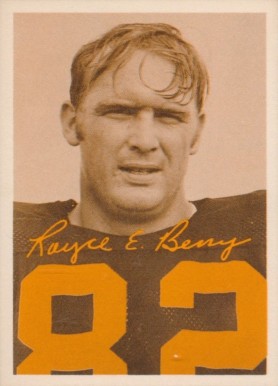 1969 Tresler Comet Bengals Royce Berry # Football Card