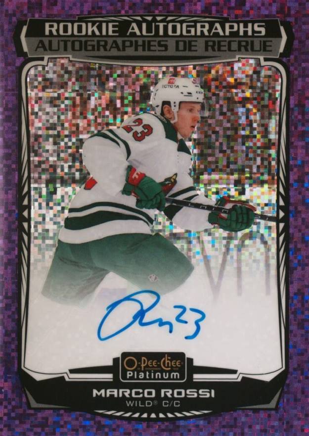 2022 O-Pee-Chee Platinum Rookie Autographs Marco Rossi #RMR Hockey Card